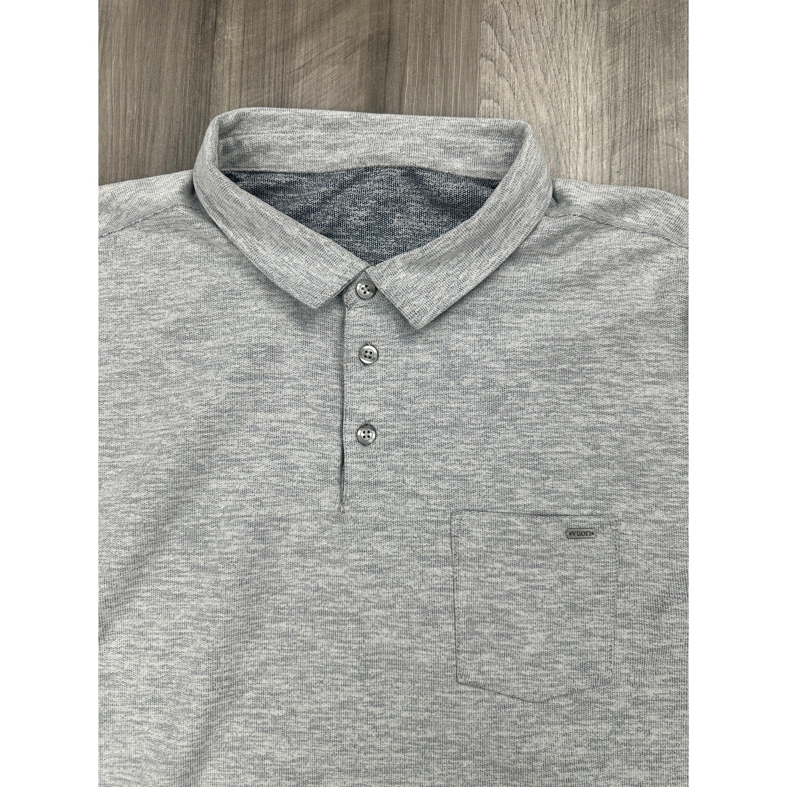 Vuori Ace Performance Polo in Light Gray — Size XL // Preowned