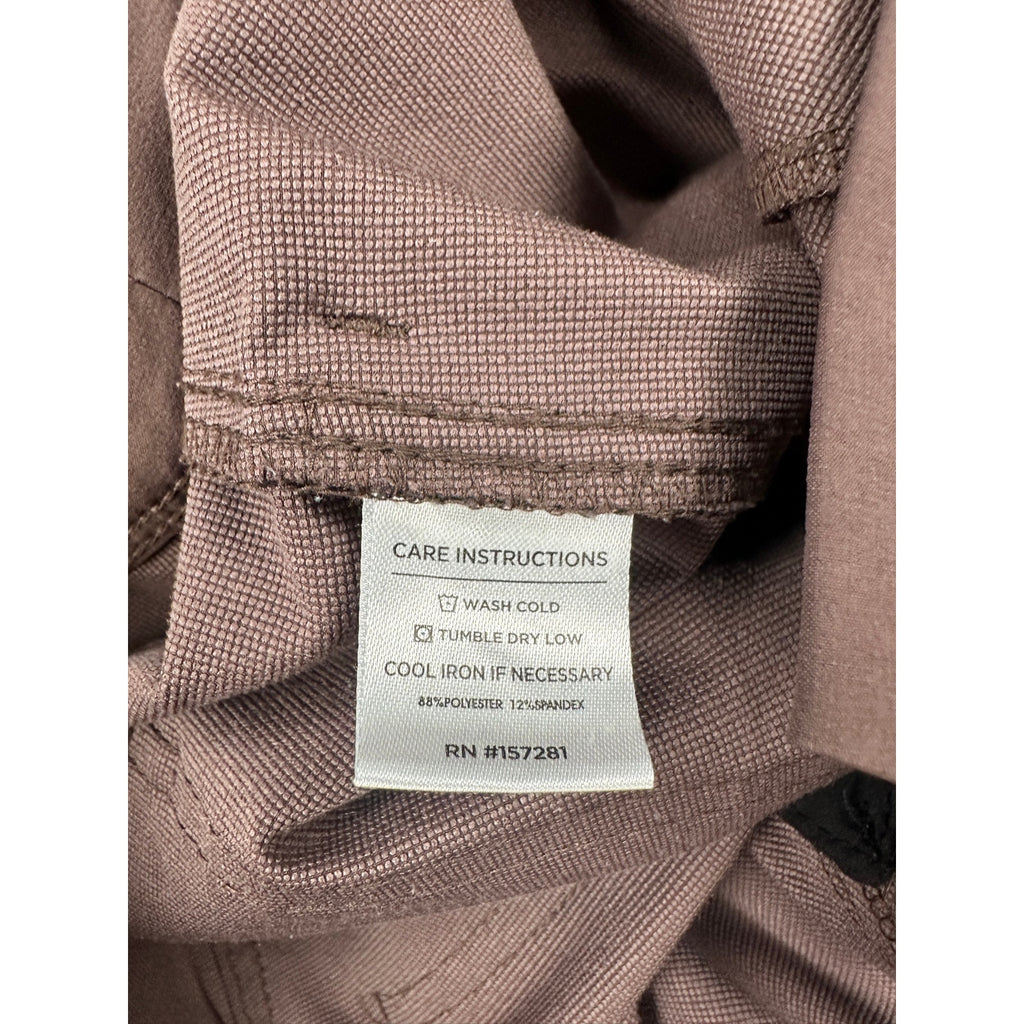 Mizzen+Main Helmsman Performance Slim Fit Chino Pants in Brown — Size 34x32 // Preowned