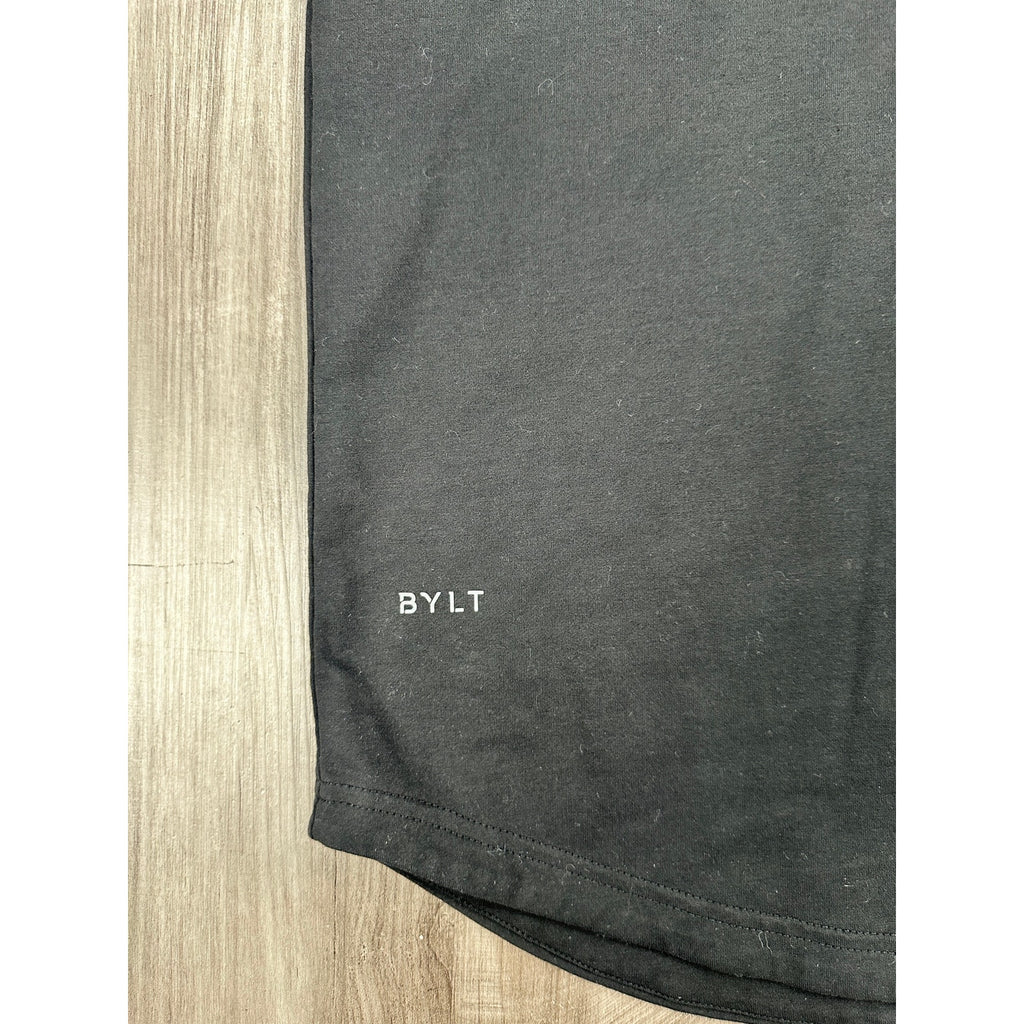 BYLT Signature Drop Cut Performance Hoodie in Black — Size Large // Preowned