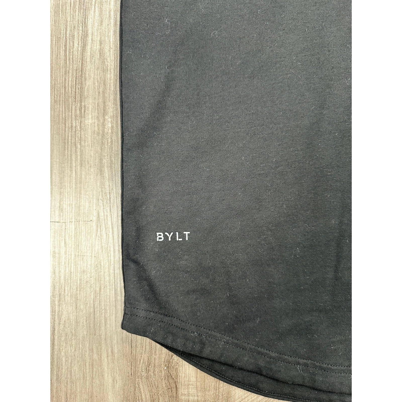 BYLT Signature Drop Cut Performance Hoodie in Black — Size Large // Preowned