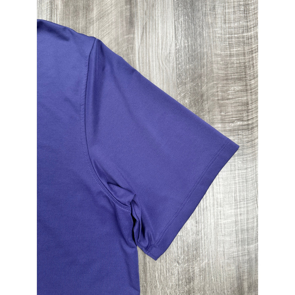 Greyson Performance Golf Polo with Knit Collar in Purple — Size Large // Preowned