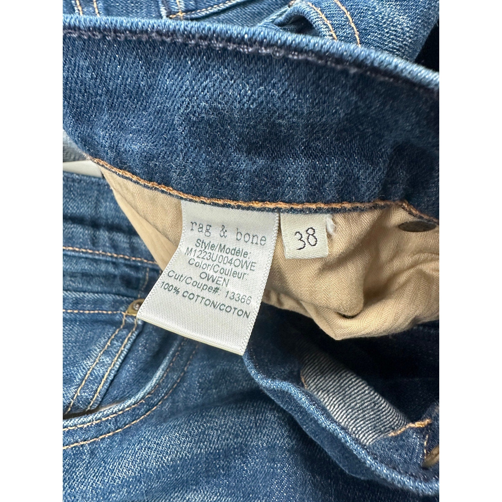 rag and bone x Standard Issue Fit 2 Slim Leg Owen Jean in Owen Blue — Size 38 // Preowned