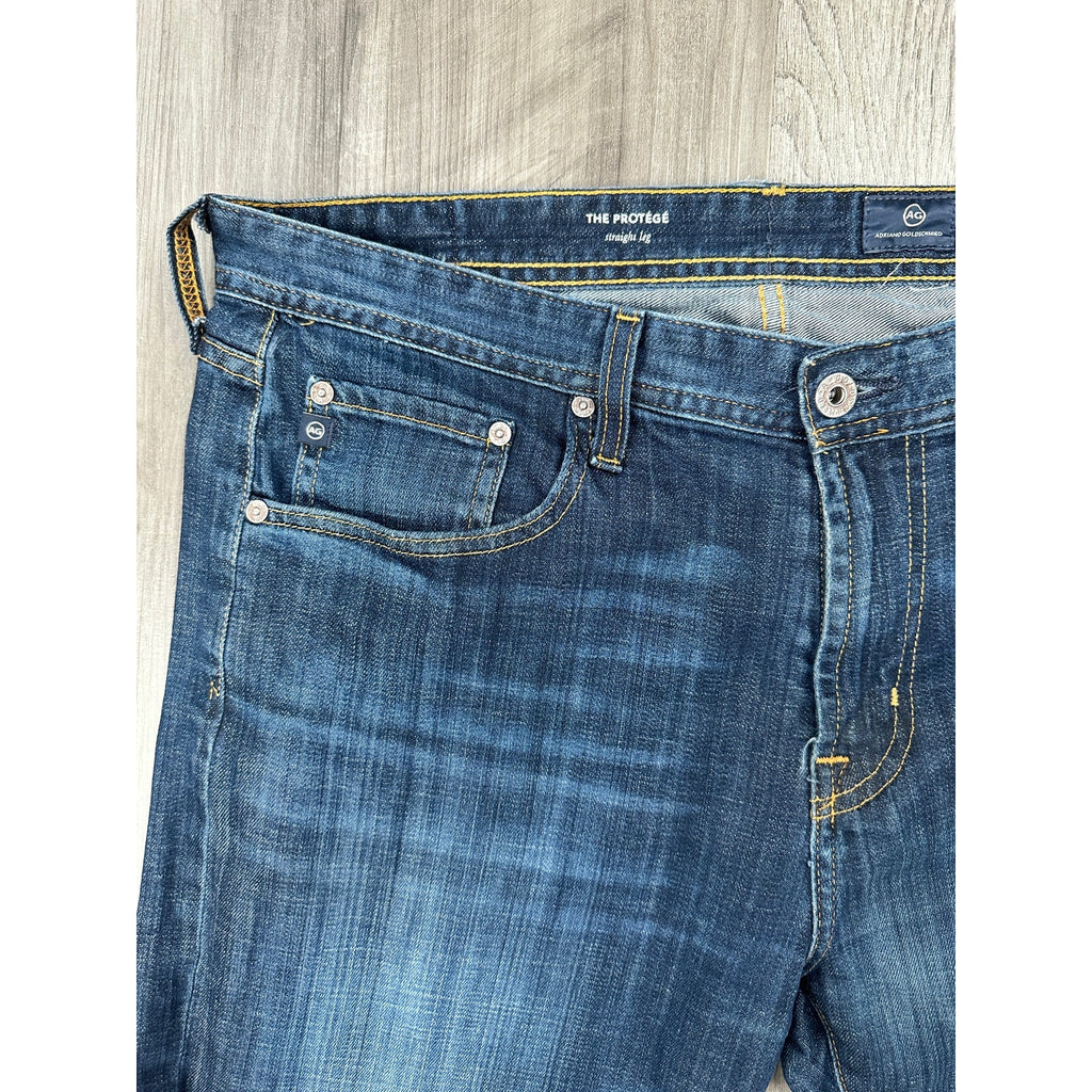 AG The Protégé Straight Leg Jeans Blue — Size 36x34