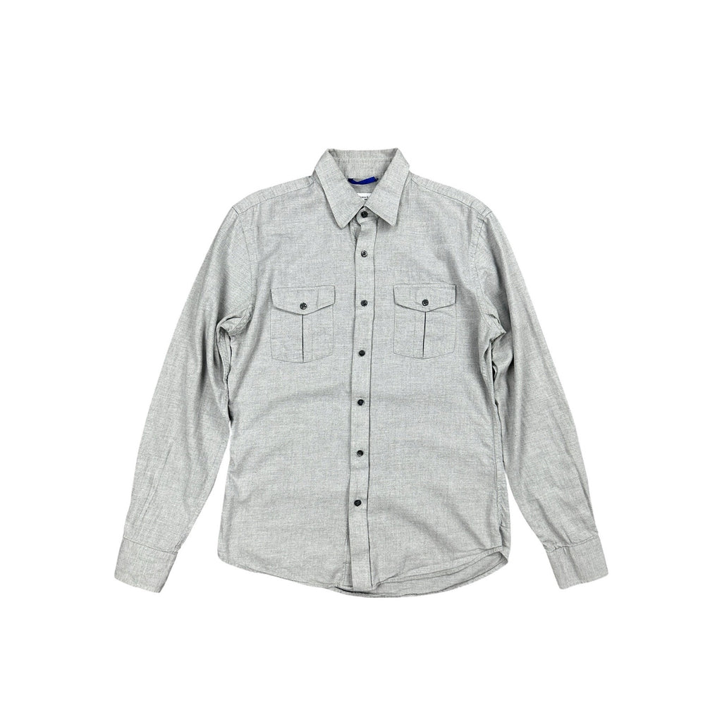 Teddy Stratford Two Pocket Organic Long Sleeve Shirt in Gray — Size 1 (US Small) // Preowned