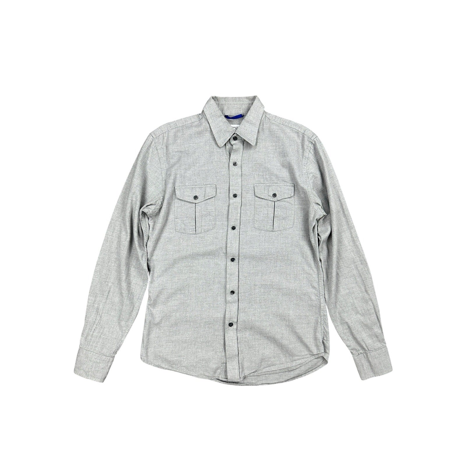 Teddy Stratford Two Pocket Organic Long Sleeve Shirt in Gray — Size 1 (US Small) // Preowned
