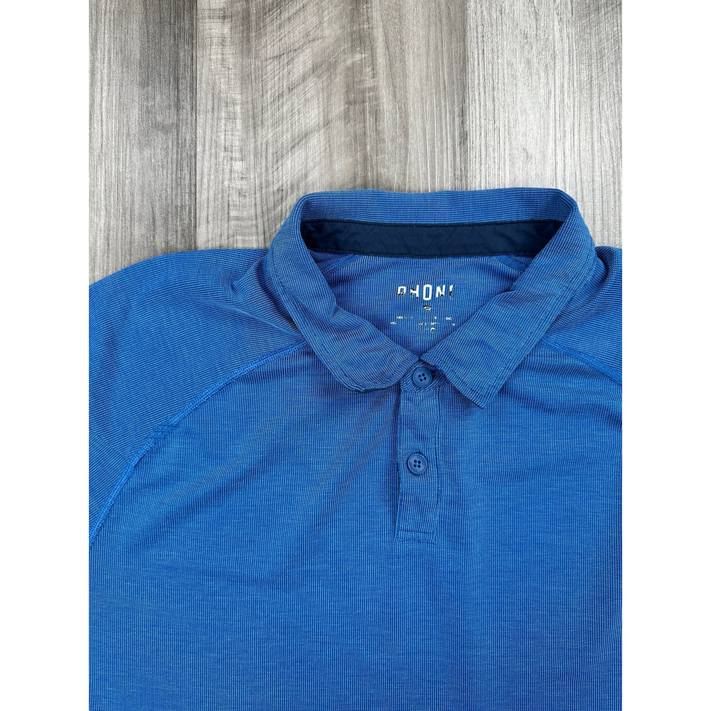 Rhone Delta Pique Performance Polo in Blue — Size Large // Preowned