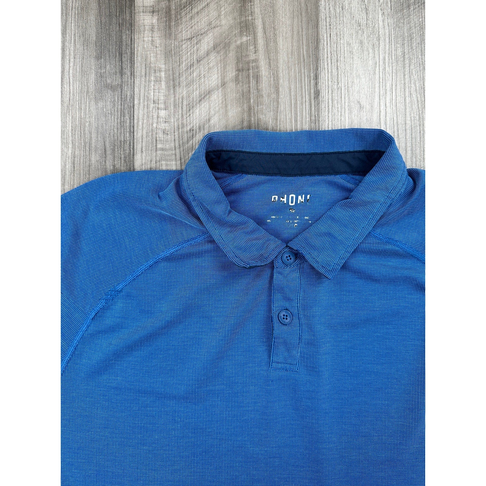 Rhone Delta Pique Performance Polo in Blue — Size Large // Preowned