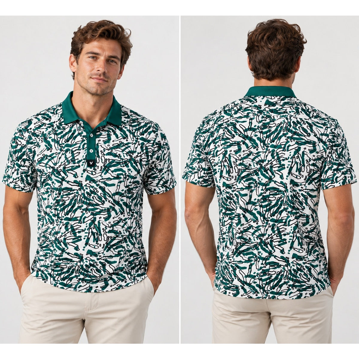 Bad Birdie Fly Over Golf Polo — Size Medium // Preowned