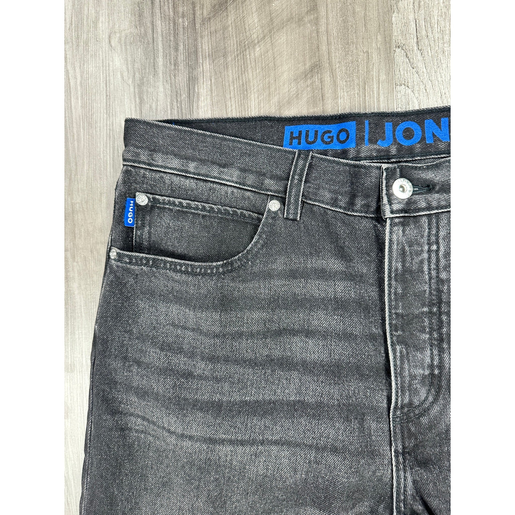 HUGO Jonah Regular Straight Jeans in Black — Size 32x32