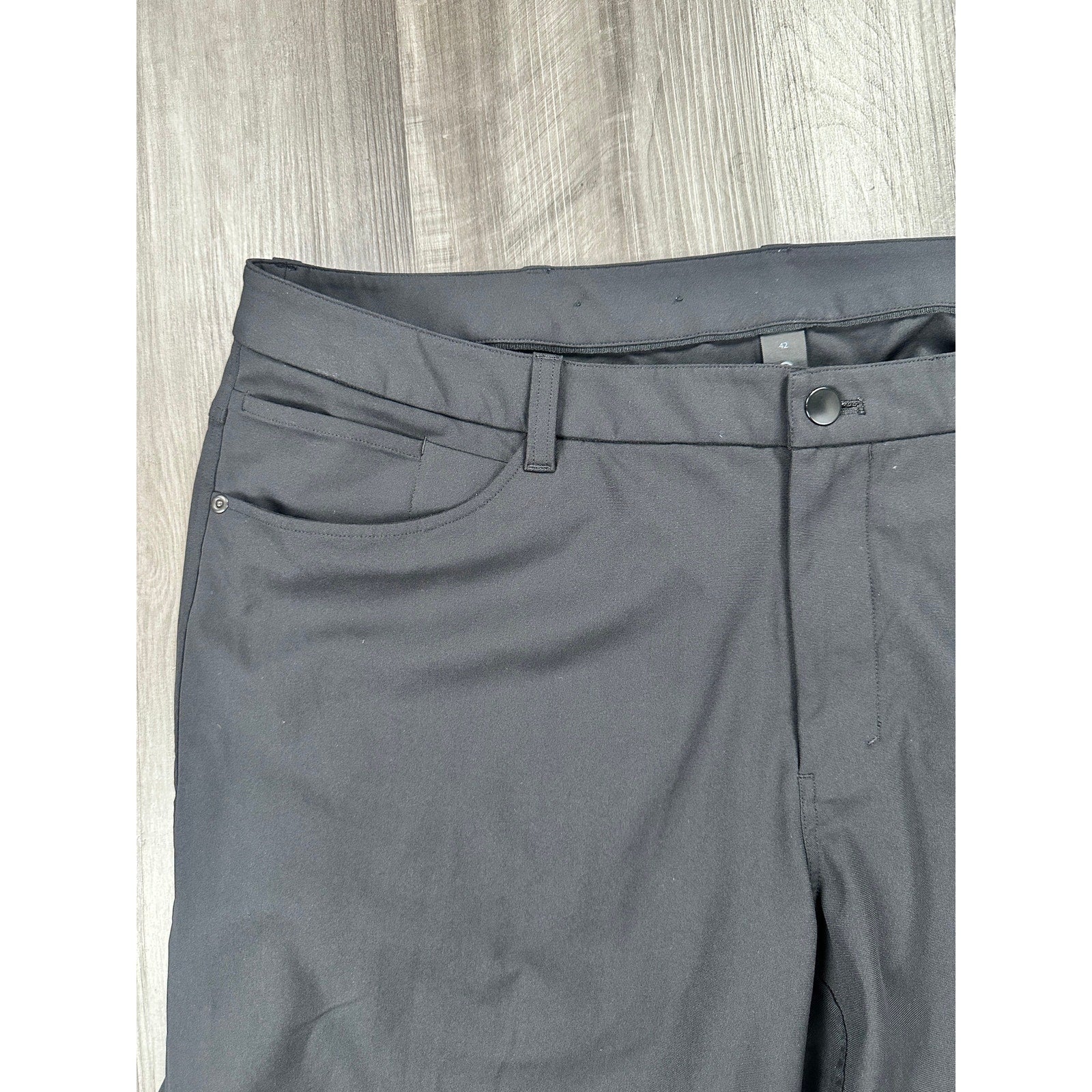 Lululemon ABC Slim Fit Warpstreme 5 Pocket Pants in Black — Size 42 // Preowned