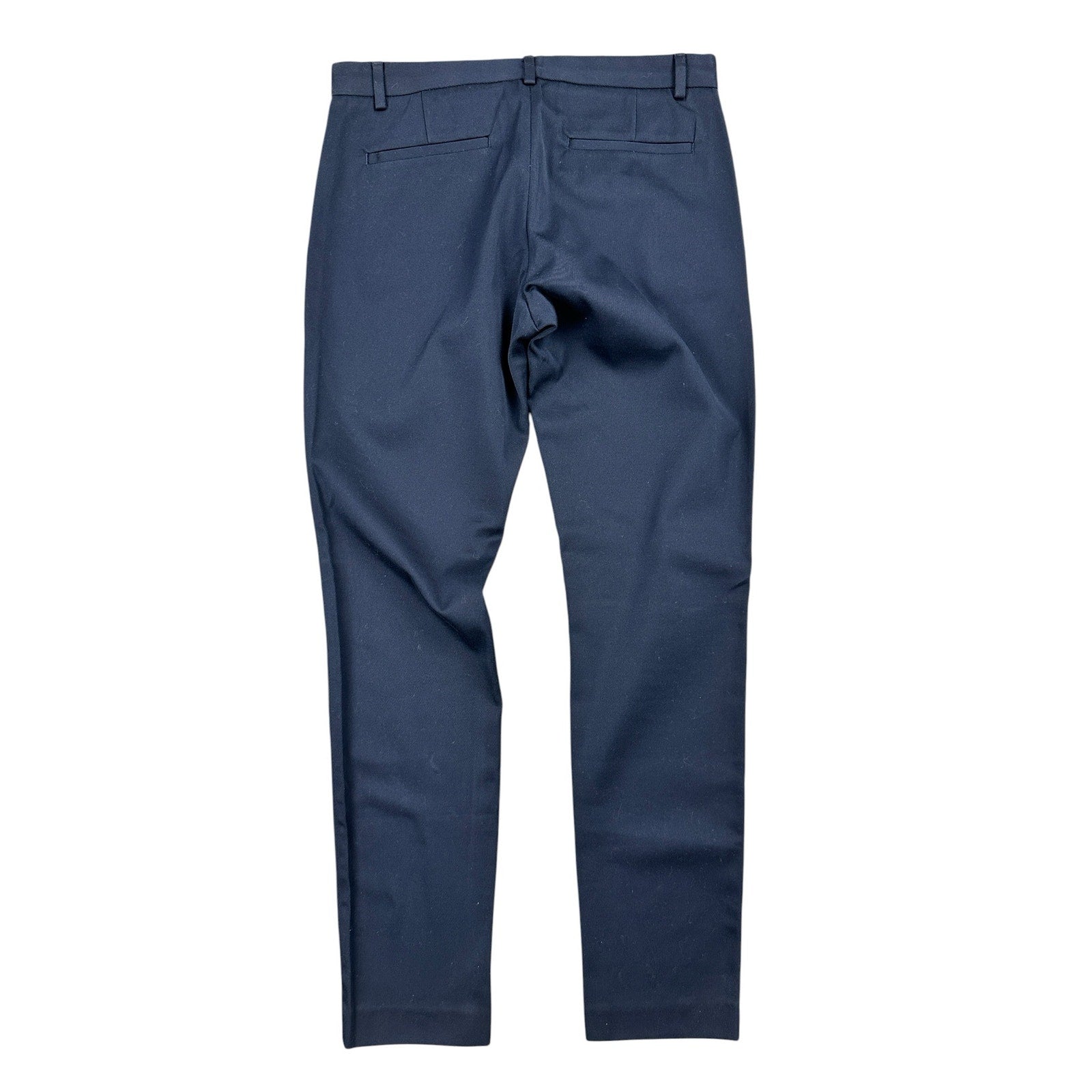 COS Slim Fit Tapered Cotton Trousers in Navy — Size 48 (US 32R) // Preowned