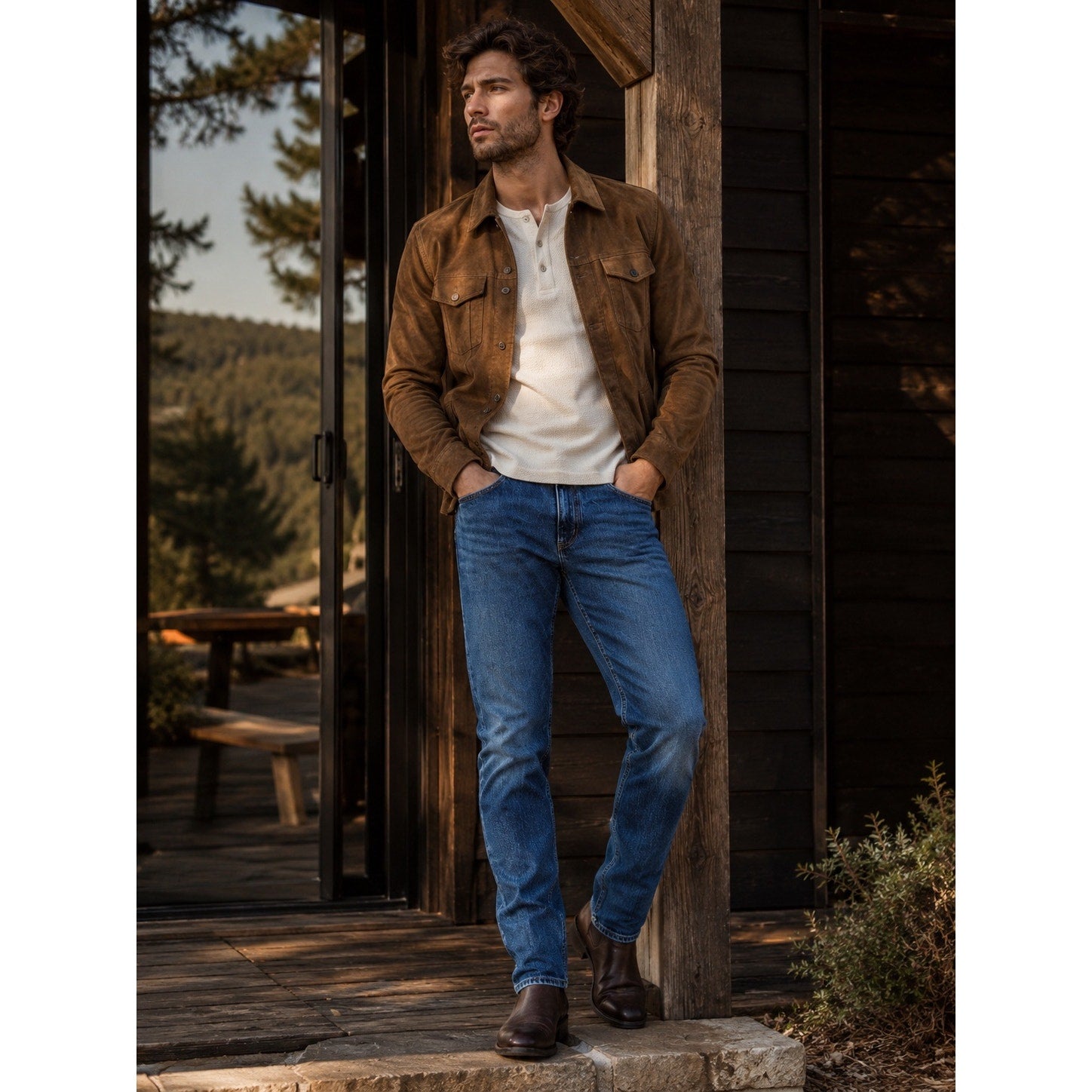 HUGO Ash Slim Fit Jeans in Blue — Size 32x32