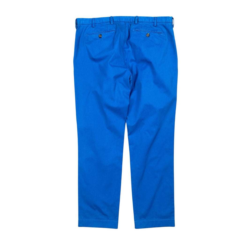 Brooks Brothers Red Fleece Garment Dyed Stretch Chino Pants in Blue — Size 36x30 // Preowned