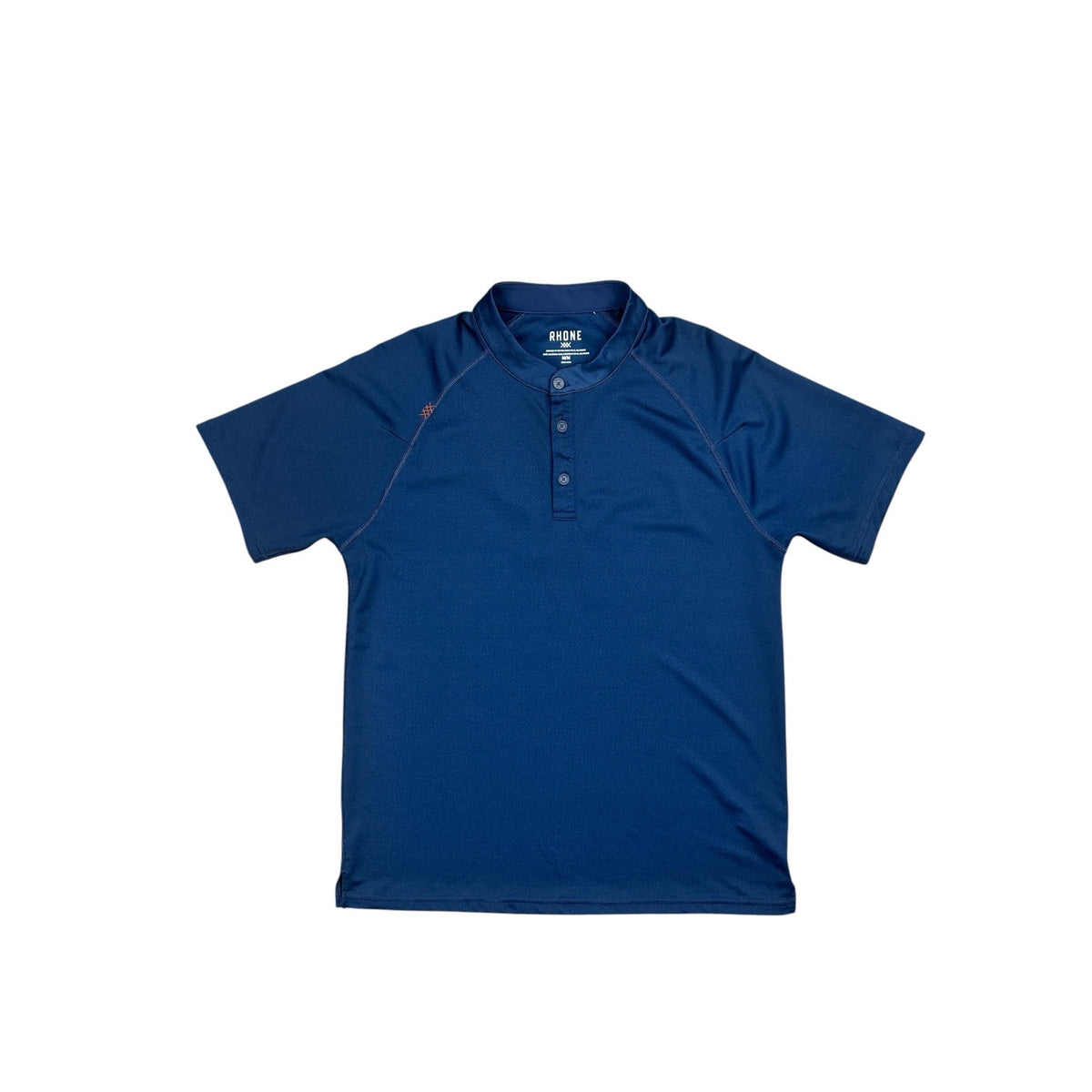 Rhone Mesh Knit Short Sleeve Performance Henley — Size Medium // Preowned