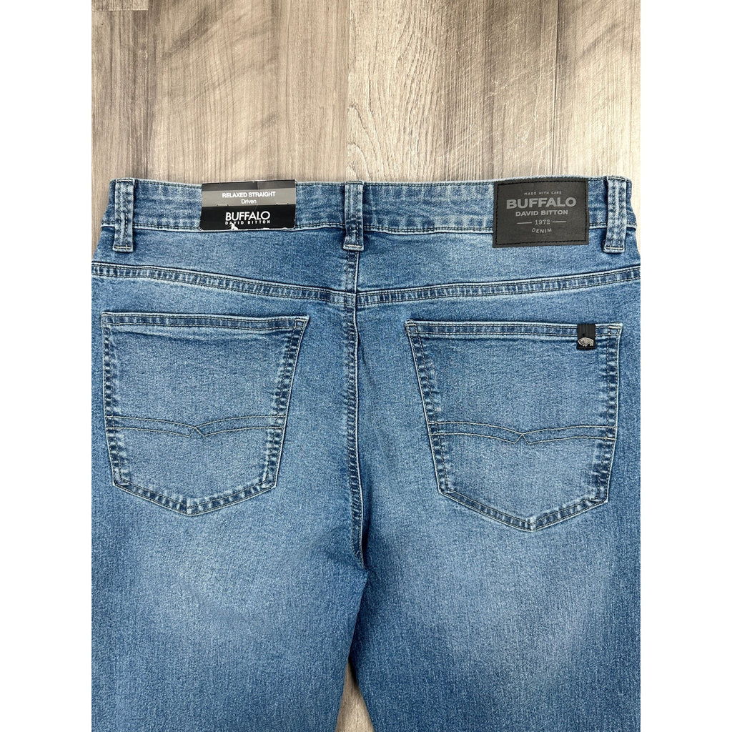 Buffalo David Bitton Driven Relaxed Straight Jeans — Size 34x30