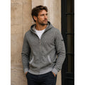 Ted Baker Hacci Single Jersey Full Zip Hoodie in Tornado Heather — Size Large