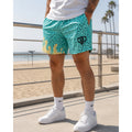 Baseball Lifestyle 101 Ice Cream Mesh Athletic Shorts in Mint Green — Size Medium