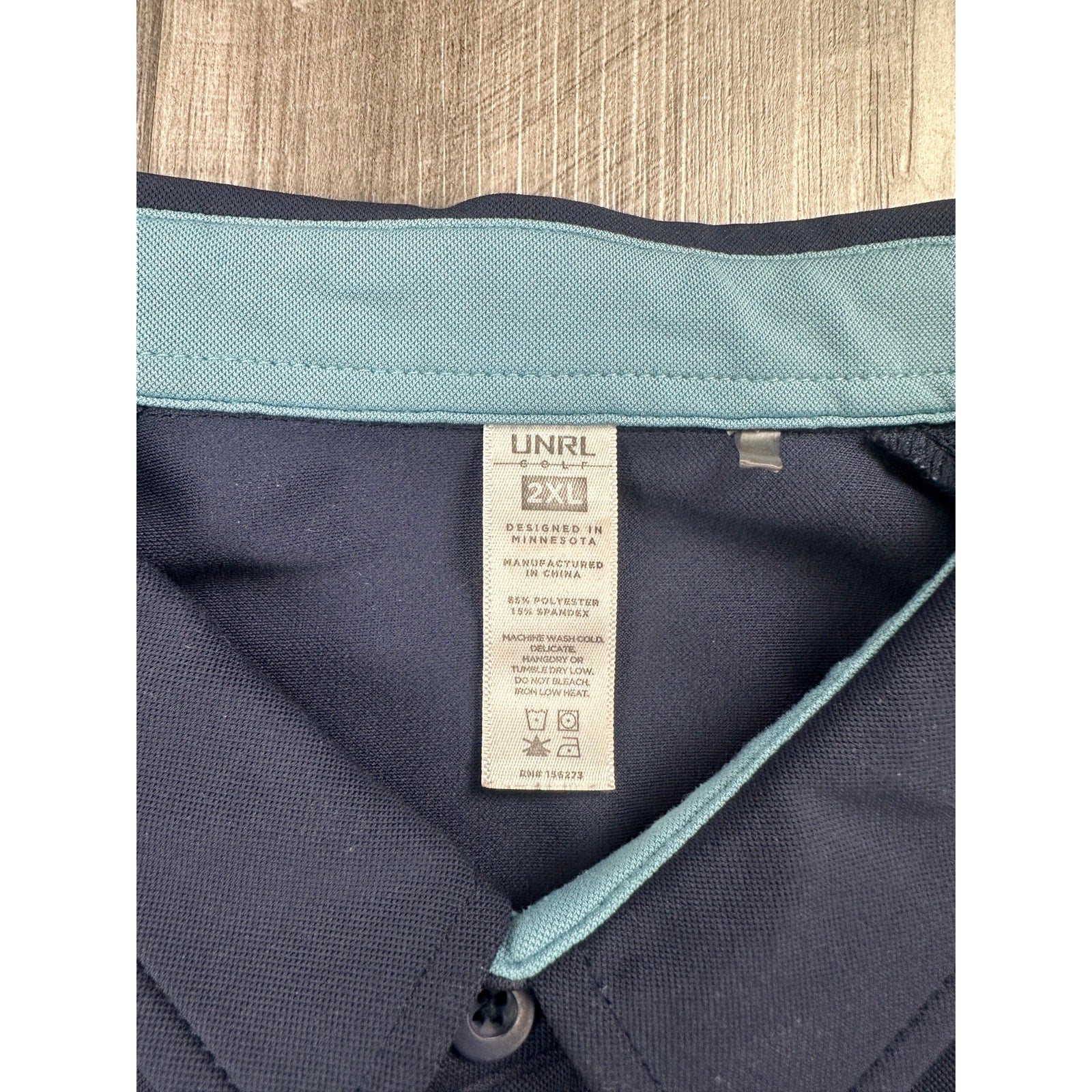UNRL Barstool Sports Traditional Golf Polo in Navy and Blue — Size 2XL // Preowned