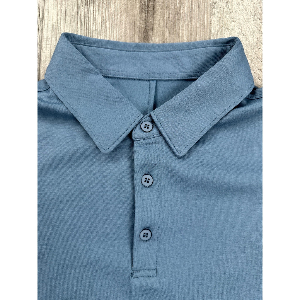Jack Archer Tech Polo in Bering Sea — Size Medium