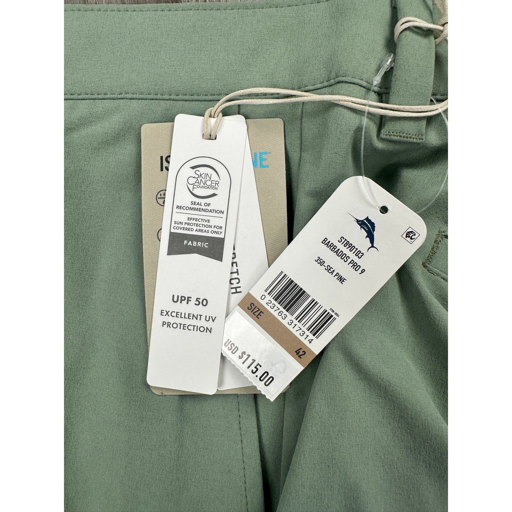 Tommy Bahama Barbados Pro 9" Shorts in Sea Pine — Size 42