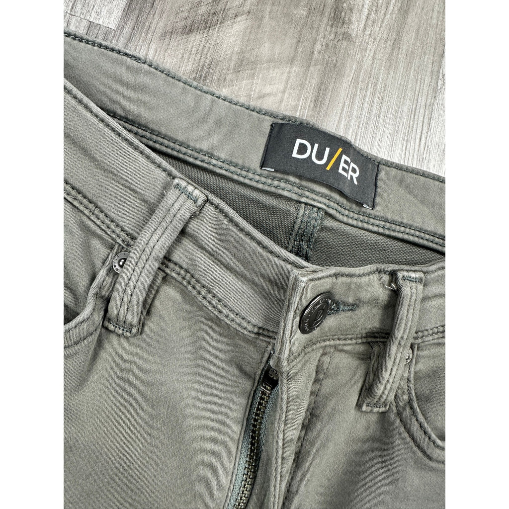 DU/ER N2X Slim Fit No Sweat Stretch Chino Pants in Light Fern — Size 32x30 // Preowned