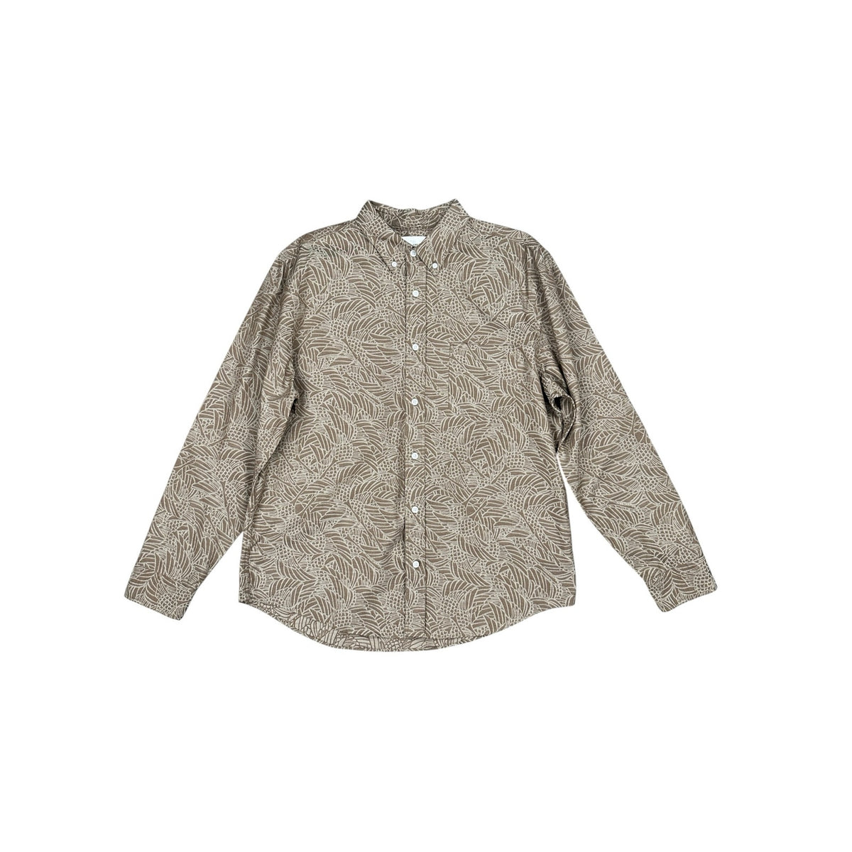 Billy Reid Melange Heron Swarm Standard Fit Long Sleeve Button Down Shirt — Size Large // Preowned