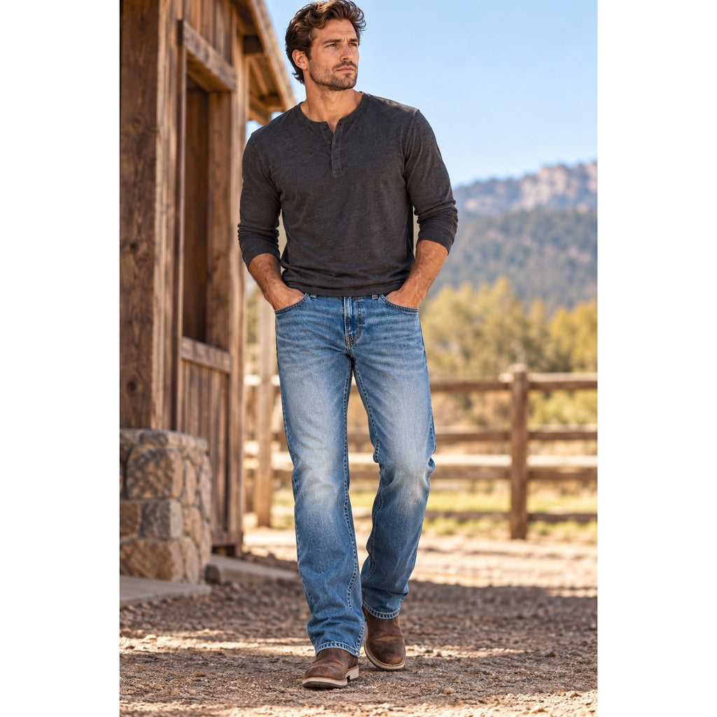 Buffalo David Bitton Driven Relaxed Straight Jeans — Size 32x32