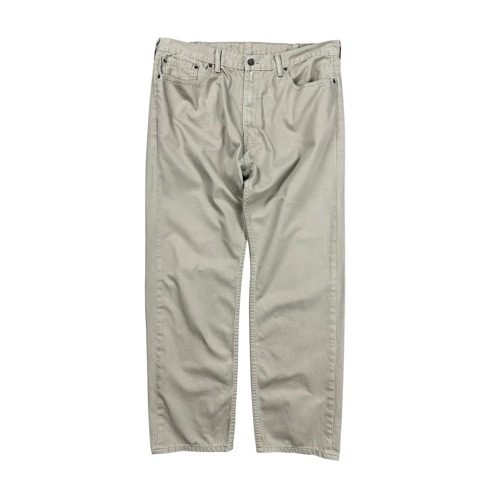 Levi's Straight Leg Zip Fly Jeans in Tan — Size 40x32 // Preowned