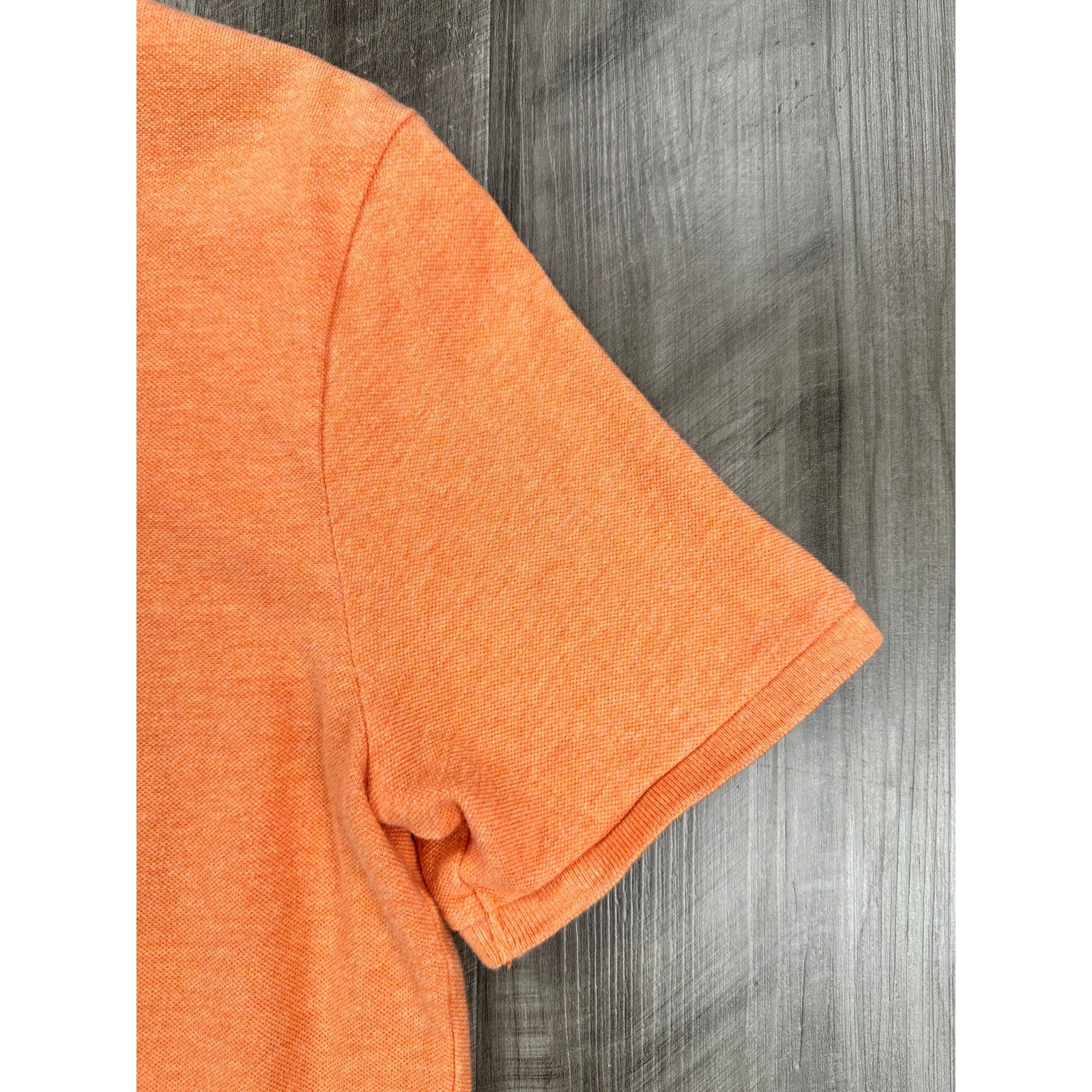Polo Ralph Lauren Classic Fit Mesh Knit Polo in Bright Orange — Size Medium // Preowned
