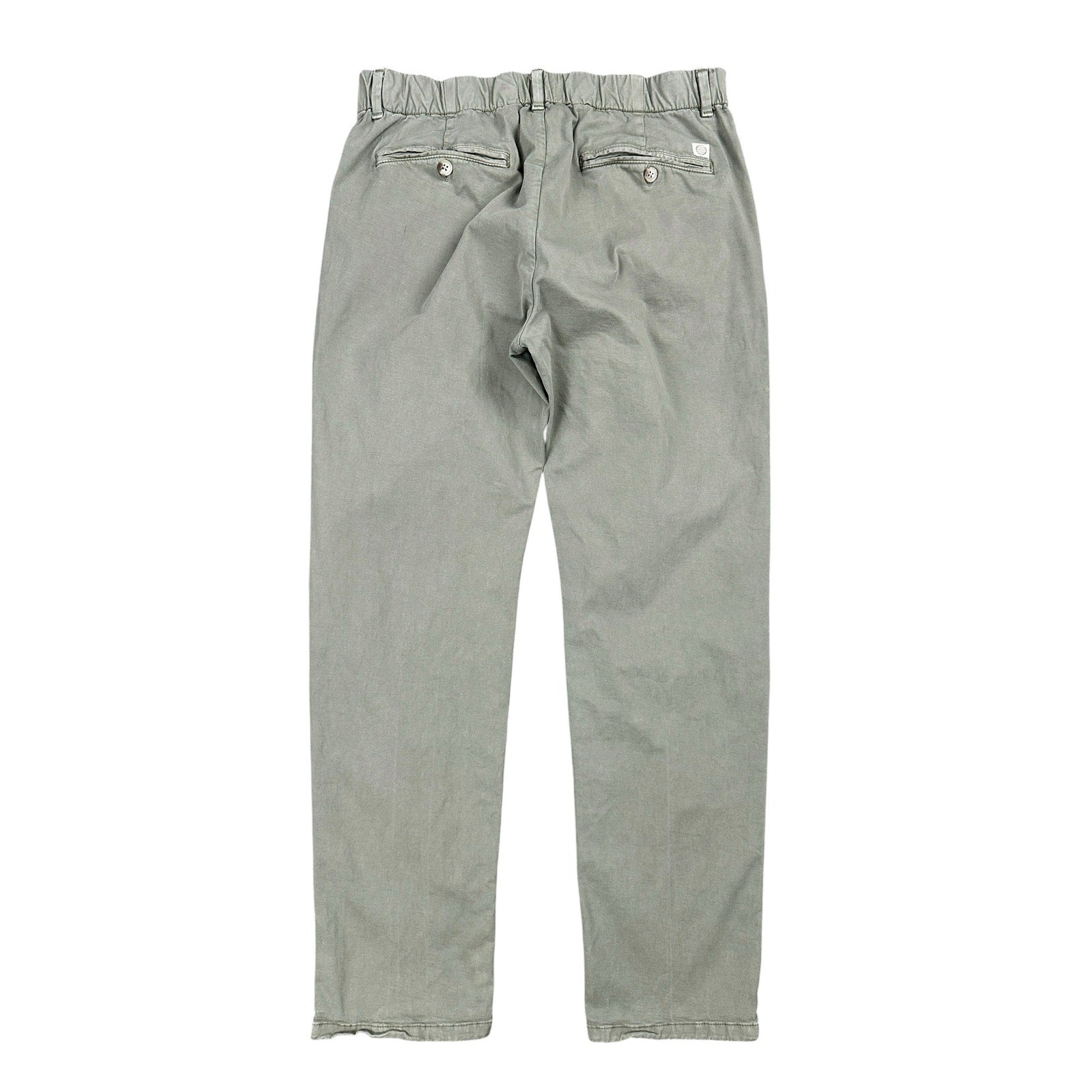 Marine Layer Slim Straight Saturday Twill Chino Pants in Green Khaki — Size Large // Preowned