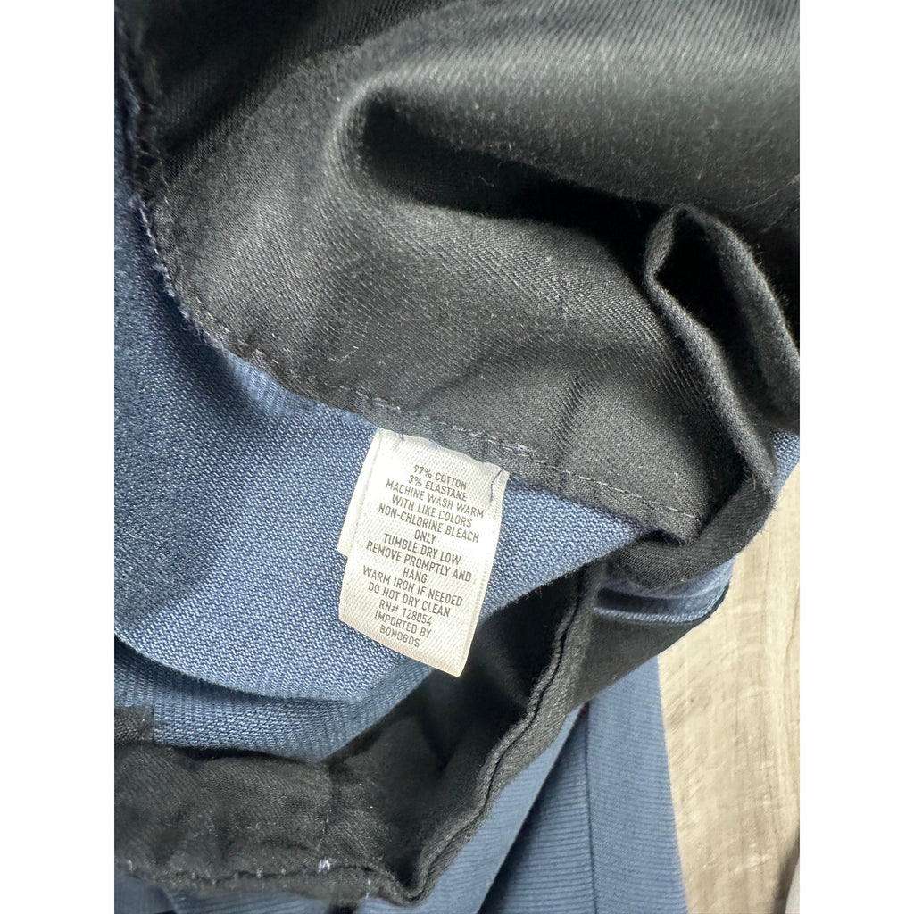 Bonobos Weekday Warrior Monday Slim Chino Dress Pants in Navy — Size 46x32