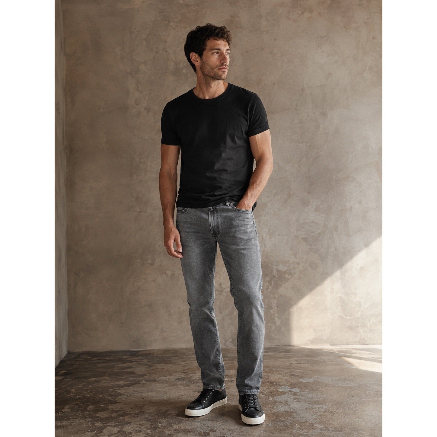 The Perfect Jean Athletic Fit Miner Grey Stretch Jeans — 42x28