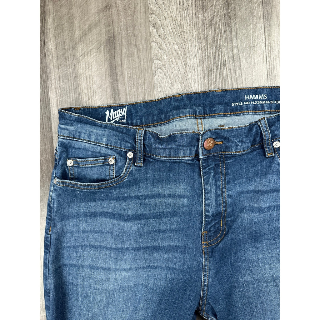 Mugsy Hamms Classic Straight Leg Stretch Jeans — Size 38x30 // Preowned