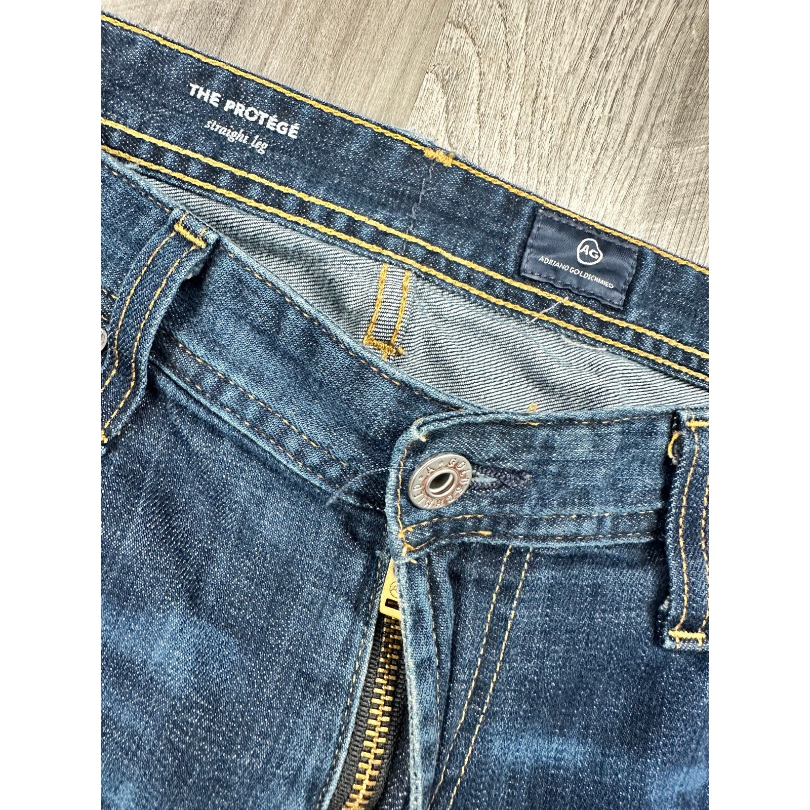 AG The Protégé Straight Leg Jeans Blue — Size 36x34