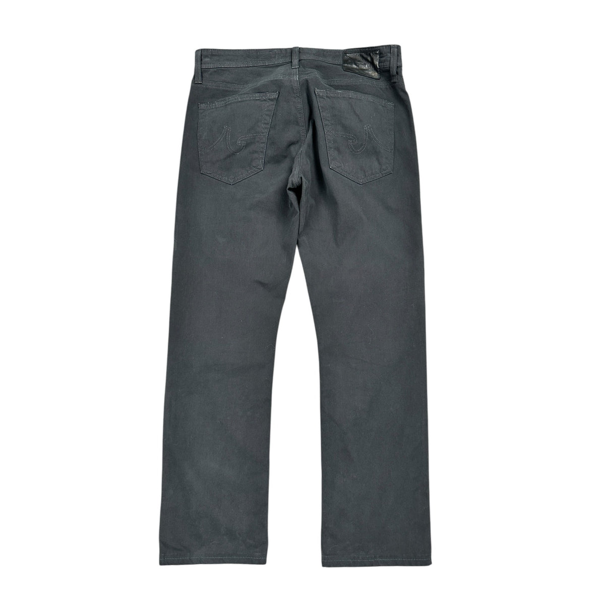 AG Adriano Goldschmied The Protégé Straight Leg Sueded Sateen Stretch Chino Jeans — Size 30x34 // Preowned