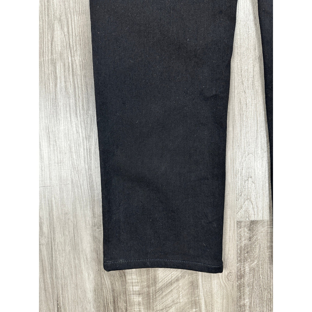 Zegna Stretch Cotton Roccia Slim Straight Jeans in Black Rinse — Size 34