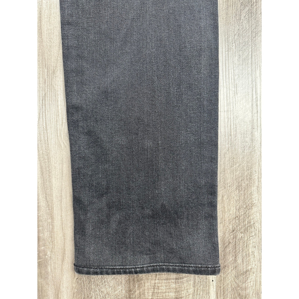 7 For All Mankind Slimmy Straight Leg Jean in Black — Size 33 // Preowned