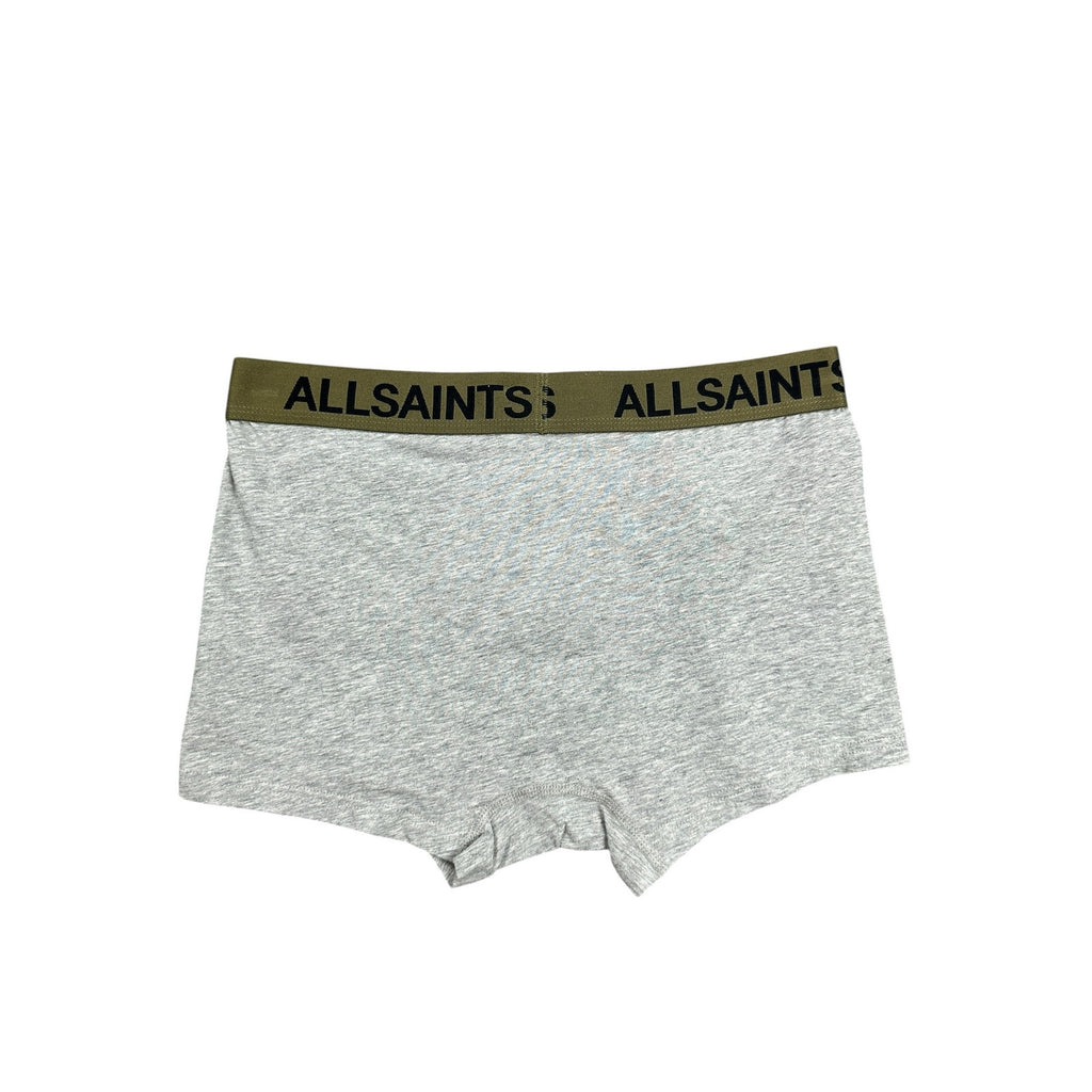 All Saints Underground Organic Cotton 4-Way Stretch Trunk 3-Pack in Sport Grey — Size Small