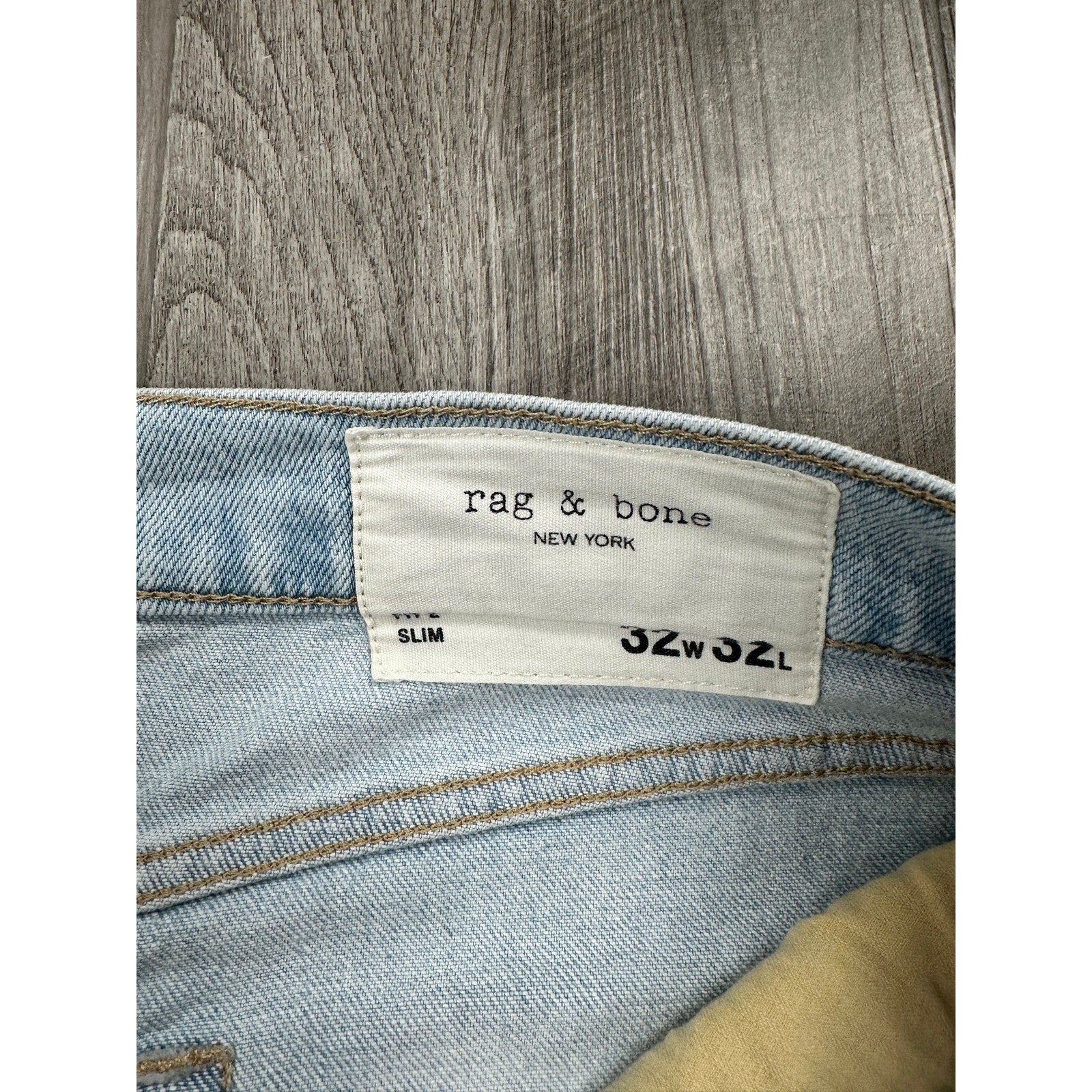 rag & bone Fit 2 Slim Fit Callen Jeans in Callen Acid Wash Blue — Size 32x32 // Preowned