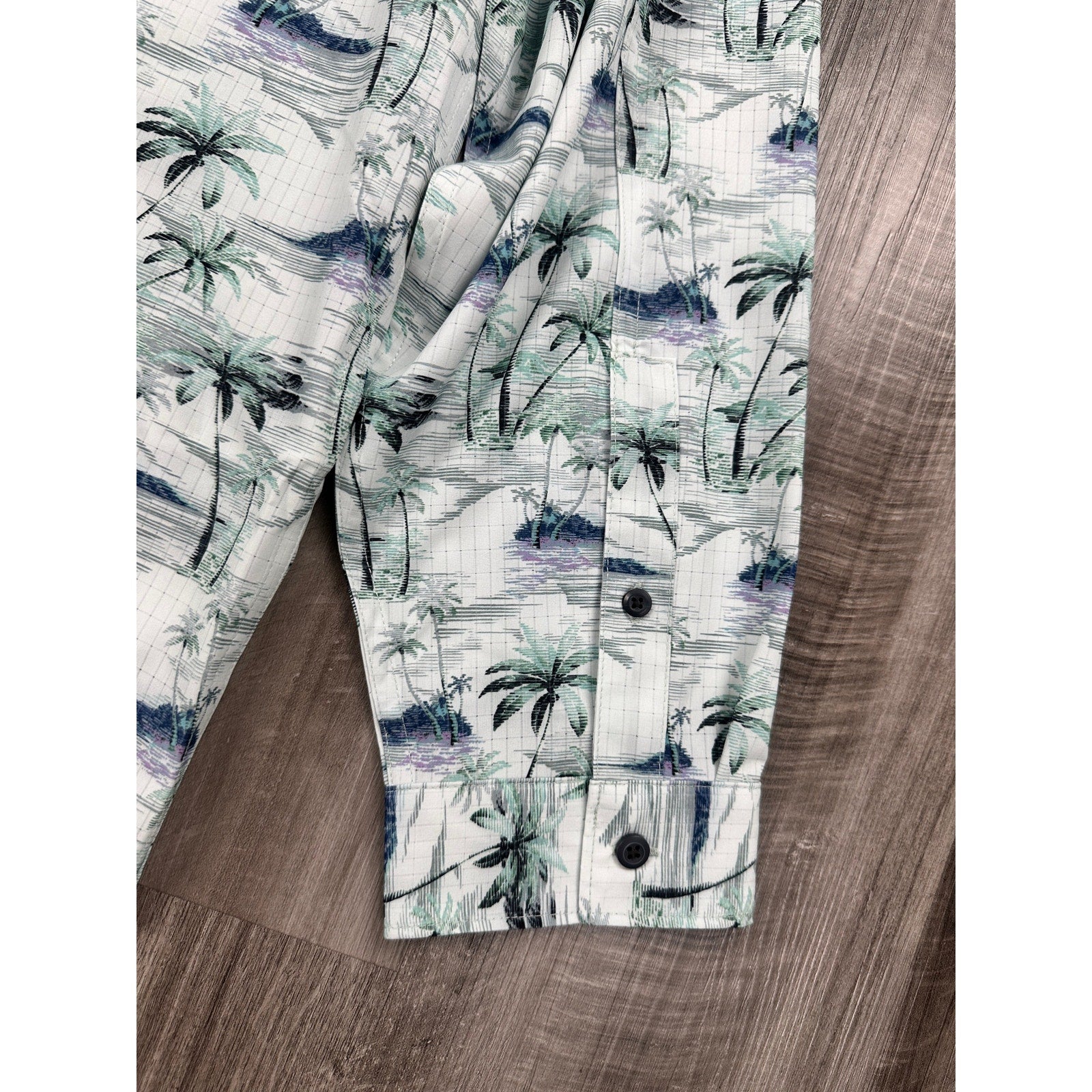 Tommy Bahama Bahama Coast Oceanic Oasis Long Sleeve Shirt in Lapland Green — Size 3XL