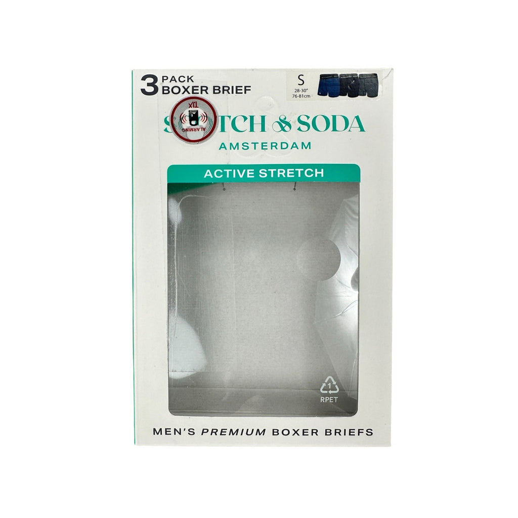 Scotch & Soda Active Stretch Boxer Brief - 3 Pack — Size Small
