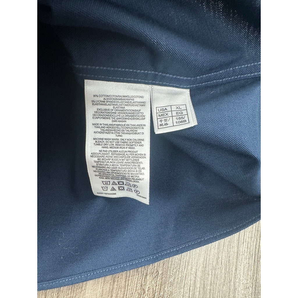 Brooks Brothers Non-Iron Stretch Oxford Cotton Regular Fit Sport Shirt in Navy — Size XL // Preowned