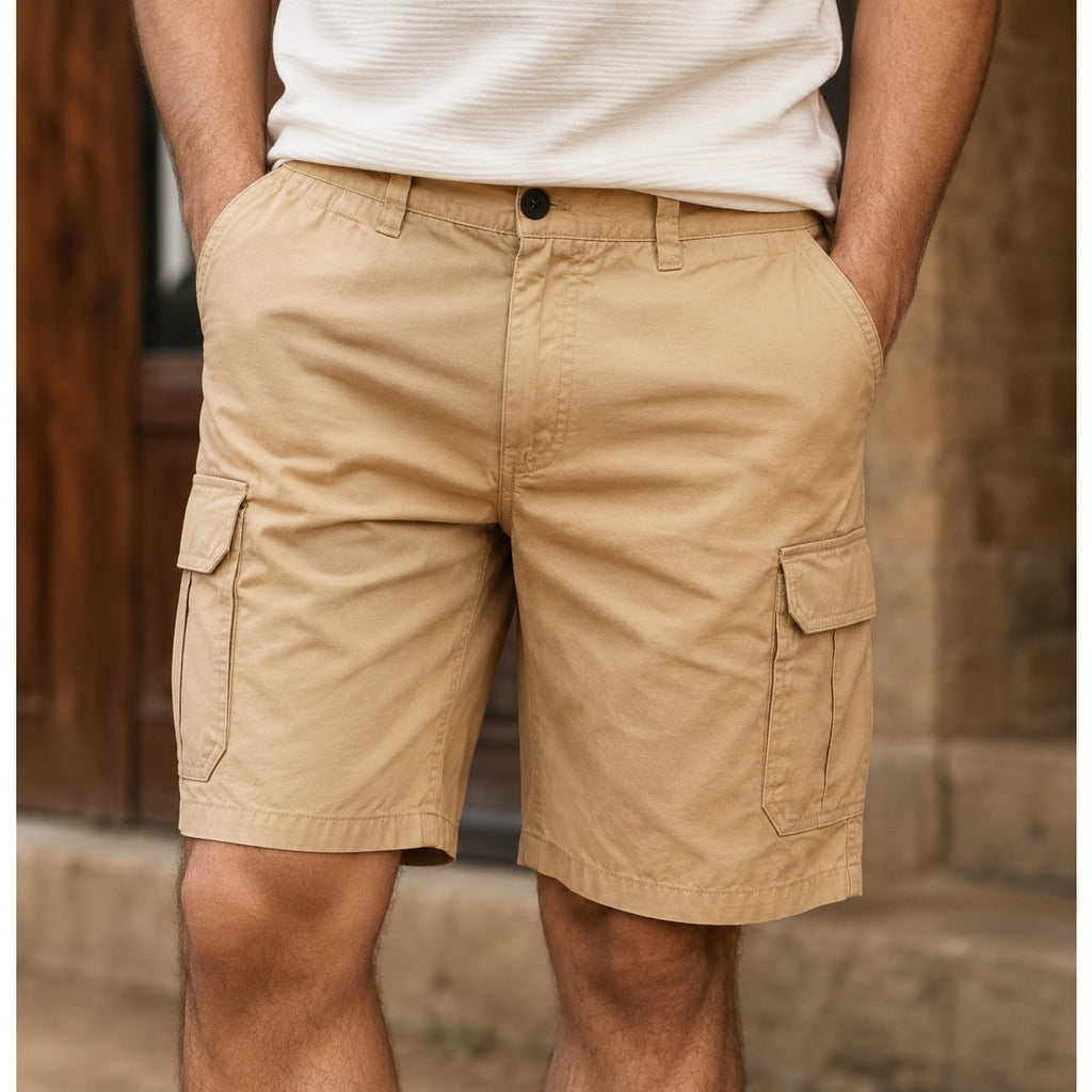 Buffalo David Bitton Hormoz Tan Bronzer Cargo Shorts - 36