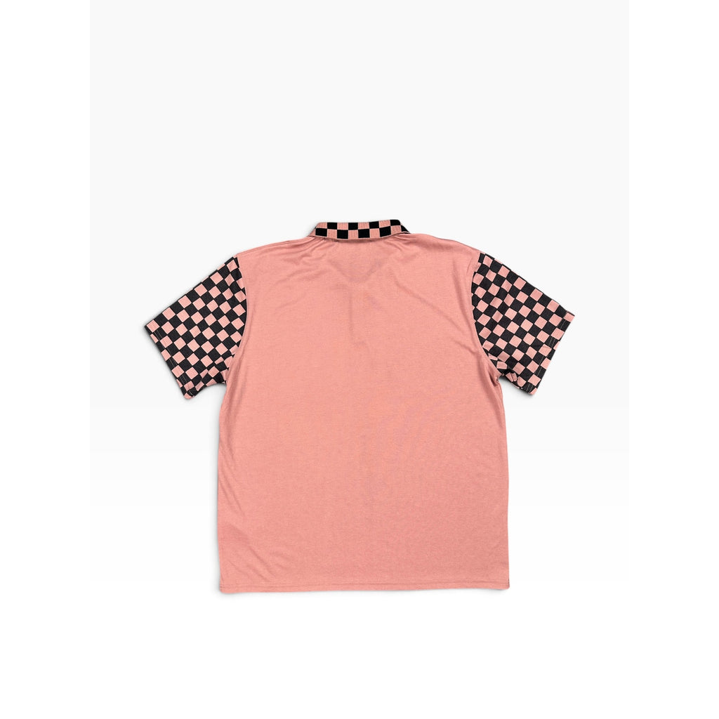 Birds of Condor Weekend at Birdies Fine Pique Polo in Old Rose — Size Large // Preowned