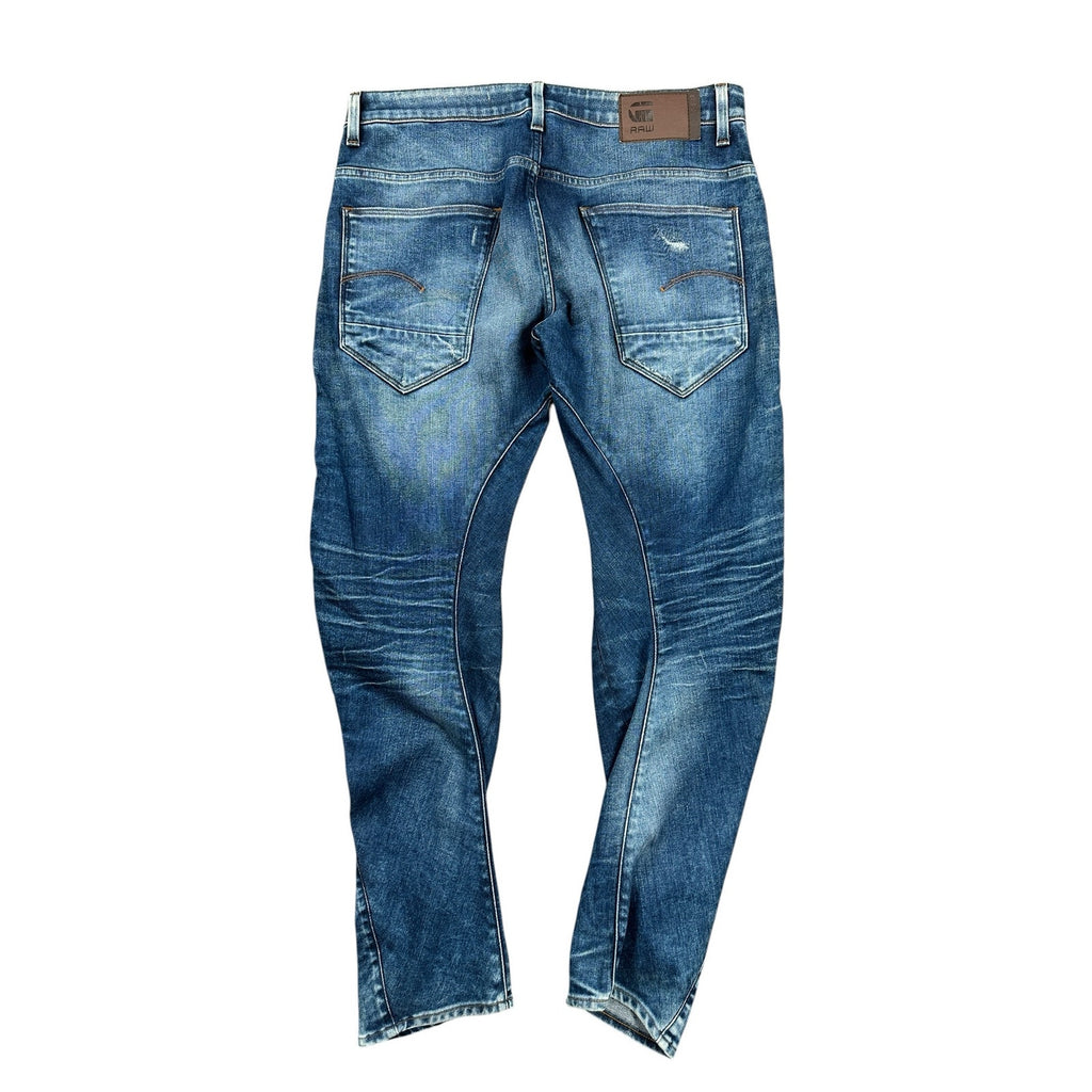 G-Star Raw Arc 3D Slim Restored Denim Jean in Blue — Size 36x32 // Preowned