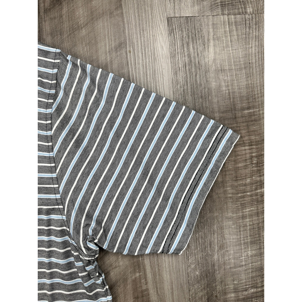 Peter Millar Cotton Jersey Knit Striped Polo — Size Medium // Preowned