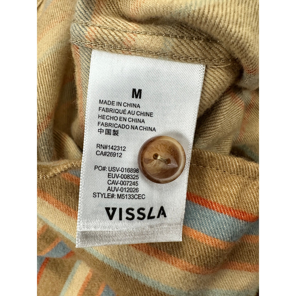 Vissla Central Coast Eco Flannel Long Sleeve Button Down Shirt — Size Medium // Preowned