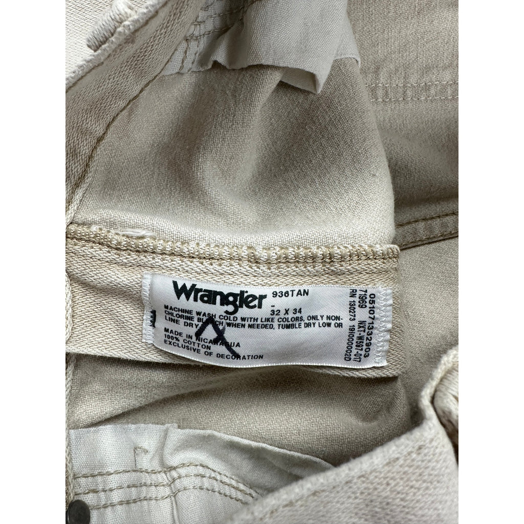 Wrangler Cowboy Cut Slim Fit Jean in Tan — Size 32x34 // Preowned