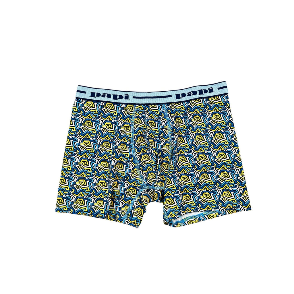 Papi Microfiber Boxer Briefs 4-Pack in Black — Size Medium