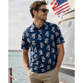 Chubbies The Bird Eye Blind USA Performance Polo in Navy — Size XL // Preowned